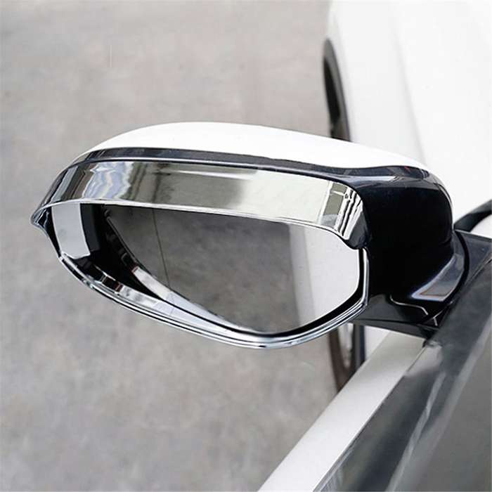 1pair Rear View Mirror Rain Visor Shade Cover for 2013-2021 Side Mirror Rain Brow Trim Protection