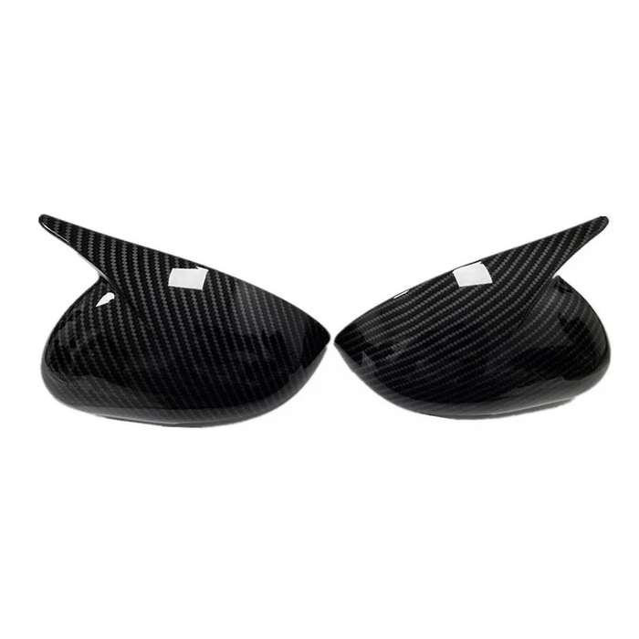 1Pair Rear View Mirror Housing OX Horn Trim Cover for 2011-2016 Side Door Mirror Shell Caps ABS Carb
