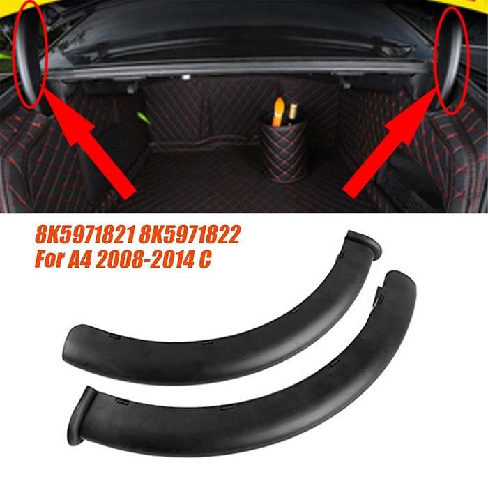 1pair Rear Trunk Boot Lid Hinge Cover Guides 8k5971821 8k5971822 for A4 2008-2014 Car Luggage Guard