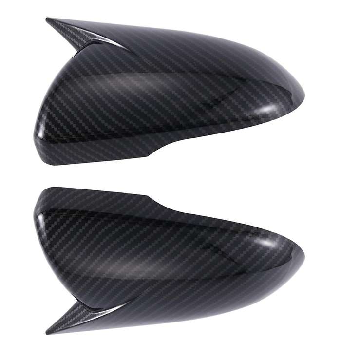 1pair Rear View Mirror Cover Housing Ox Horn Trim Caps for K5 2016-2019 Side Door Mirror Shell Stic