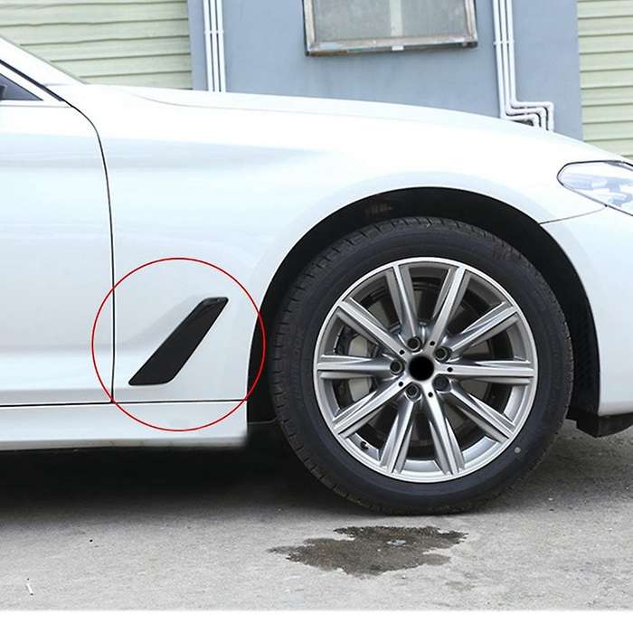 1pair Side Wing Air Flow Intake Cover Trim for 5 Series G30 G31 2018-2023 Styling Side Wing Decor H