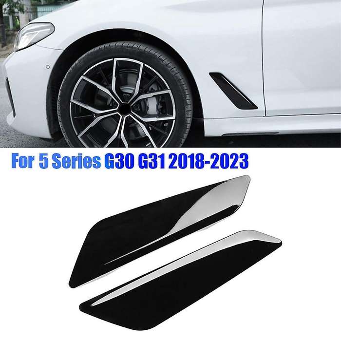 1pair Side Wing Air Flow Intake Cover Trim for 5 Series G30 G31 2018-2023 Styling Side Wing Decor H