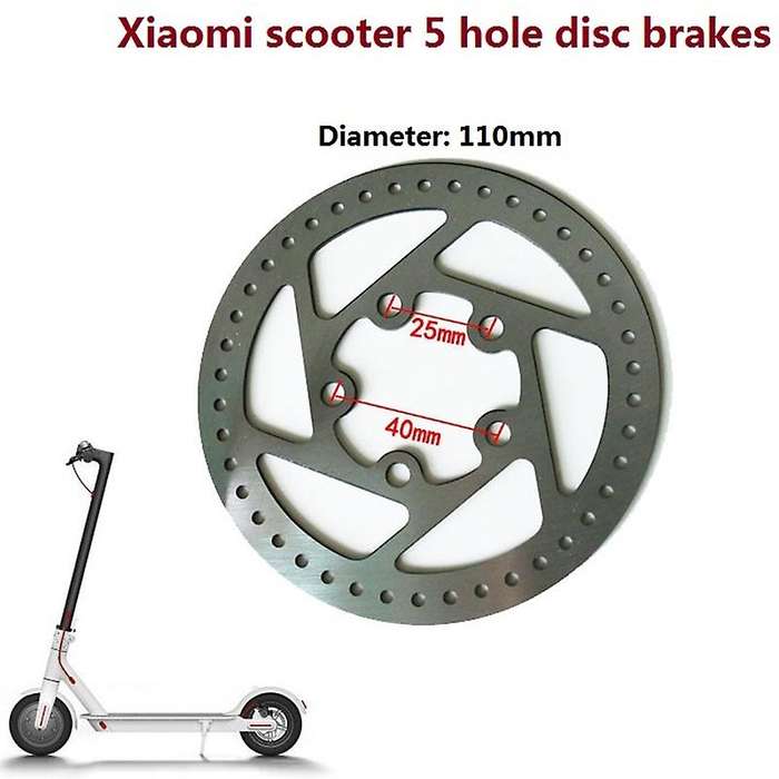 1Pc 110mm Rear Wheel Brake Disc + 2 Pcs Brake Pads Kit for M365 Electric Scooter Skateboard