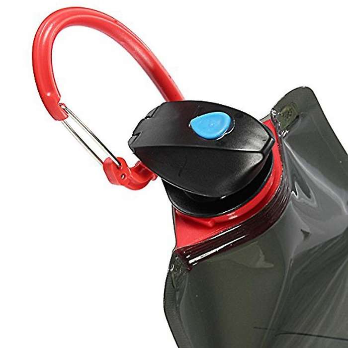 1pc 700 Ml Foldable Reusable Water Bag Drink Bottle Free Bicycle Bottle Black