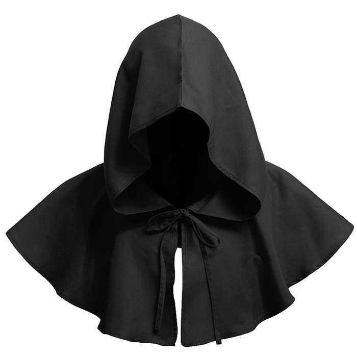 1pc Death Cloak Hooded Cape Hat Cowl Hood Scarf Neck Costume Cape Hat for Halloween Party