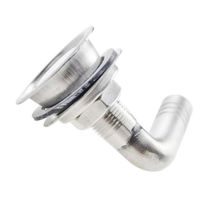 1Pc Marine Boat Fuel Gas Tank Vent Stainless Steel Flush Mount 90 Degree
