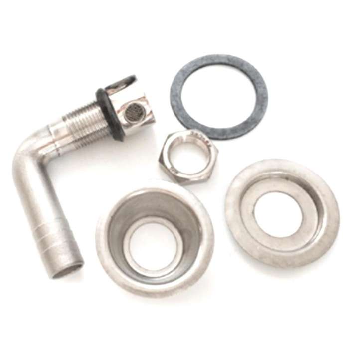 1Pc Marine Boat Fuel Gas Tank Vent Stainless Steel Flush Mount 90 Degree