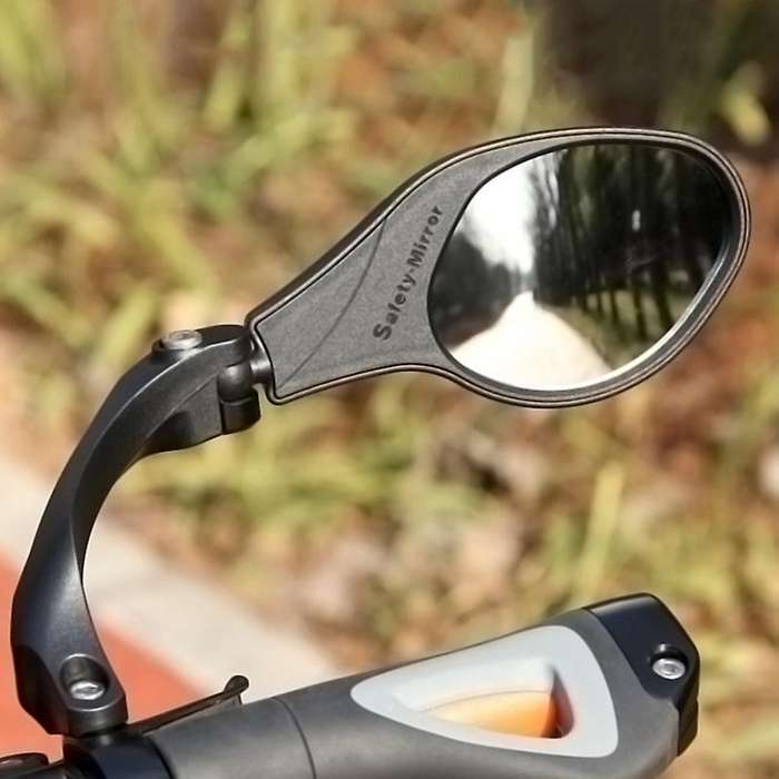 1PC MR081R Stainless Steel Lens Bicycle Rear View Mirror Wide Range Back Sight Bike Reflector Angle