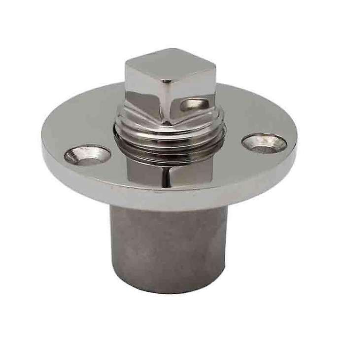1PCS 1/2inch Polished Marine Boat Dinghy Garboard Drain Plug Bung Threaded Hardware