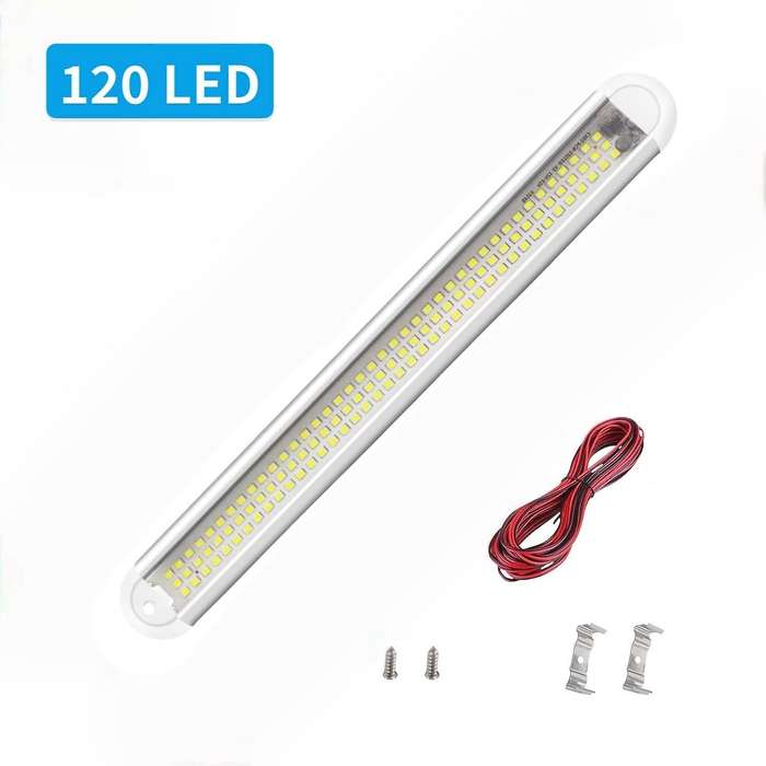 1Pcs 12V 120 LED Car Light Bar Van Interior Light Kit RV Interior Ceiling Light RV Light Bar for Car