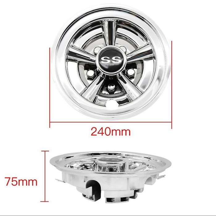 1Pcs 5 Spoke Design Hub Cap Compatible Golf Carts Compatible Club Car, EZGO, Yamaha