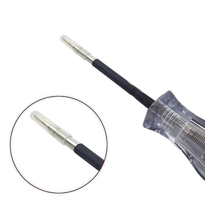 1Pcs Car Voltage Test Pen with Spring Dc 3-48V Transparent Car Truck Motorcycle Lamp Electrician Tes