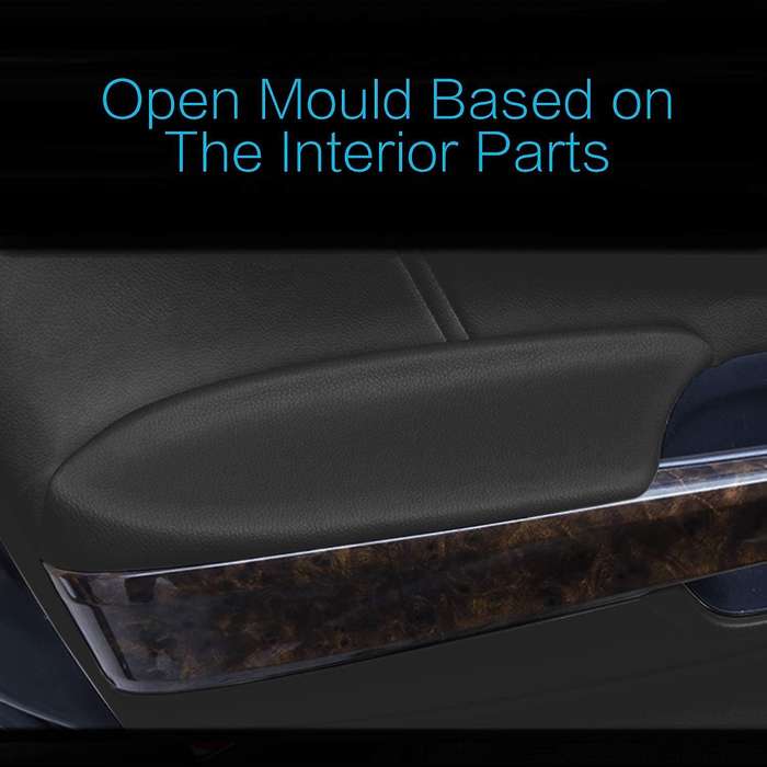 1Pcs Center Console Lid Cover & 1 Pair (Left & Right) Front Door Panels Armrest Cover Lid for 2008-2