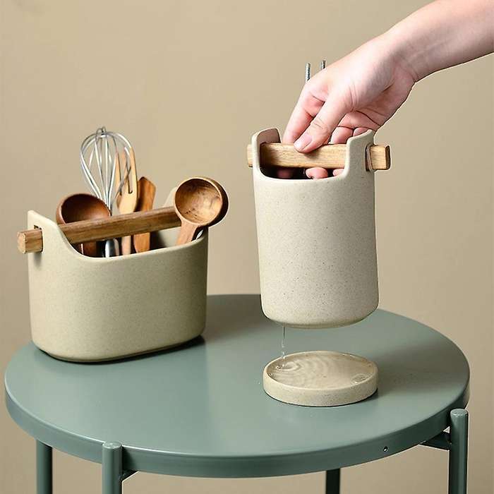 1Pcs Chopsticks Spoon Drain Rack Fork Spoon Bucket Household Tableware Drain Rack Storage Container