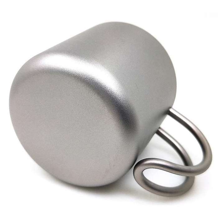 1Pcs Coffee Cup Reusable Coffee Cup Travel Coffee Cup Titanium Coffee Cup Double Coffee Cup