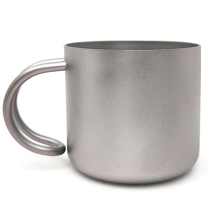1Pcs Coffee Cup Reusable Coffee Cup Travel Coffee Cup Titanium Coffee Cup Double Coffee Cup