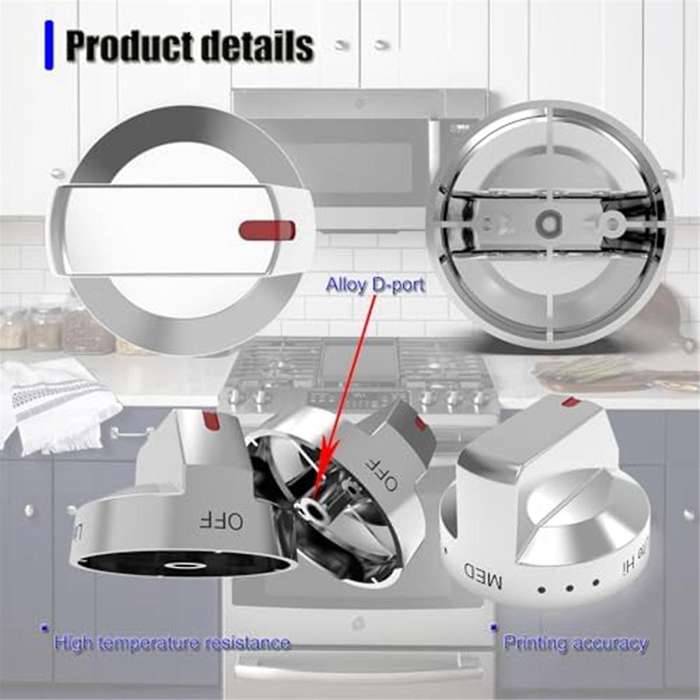 1PCS DG94-03500A/Z,DG94-03500U for Kitchen Oven Burner Top Stove Knob,Stove Control Knob for NX60T81