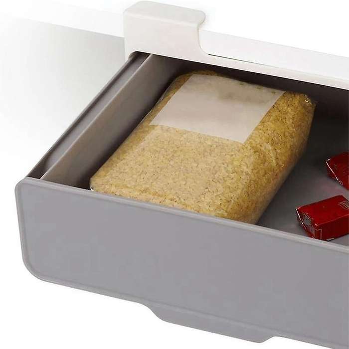 1Pcs Kitchen Storage Rack Spice Jars Spice Organizer Self-Adhesive Under Desk Drawer Hiddens Storage