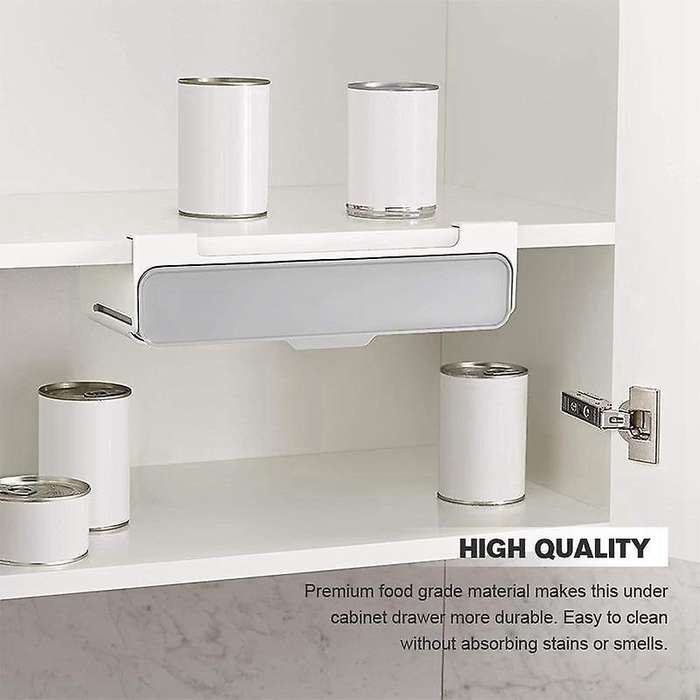 1Pcs Kitchen Storage Rack Spice Jars Spice Organizer Self-Adhesive Under Desk Drawer Hiddens Storage