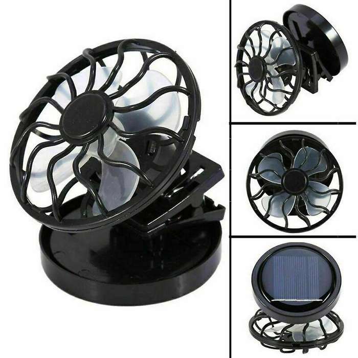 1PCS Portable Mini Solar Powered Fan Clip Climbing Cooling Fan Camps Summer Hand Hat Cap Fan