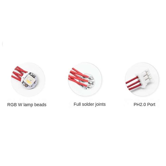 1Pcs RGBW Led Strip for Voron 2.4 3D Printer DIY PTFE Wiring Harness 3 RGBW Mini Button PCB Leds