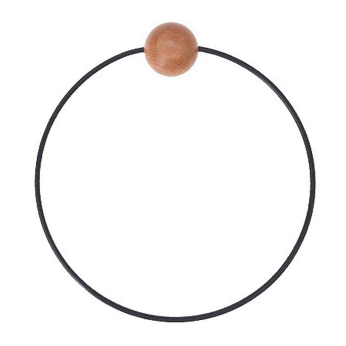 1PCS Simple Towel Holder Round Towel Ring Wall Mounted Towel Rack Shelf for Home Hotel Bathroom Acce