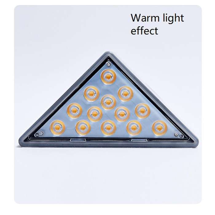 1PCS Solar Stair Light Outdoor Home No Wiring Rainproof Gray Solar Step Light Ambience Light,Warm Li