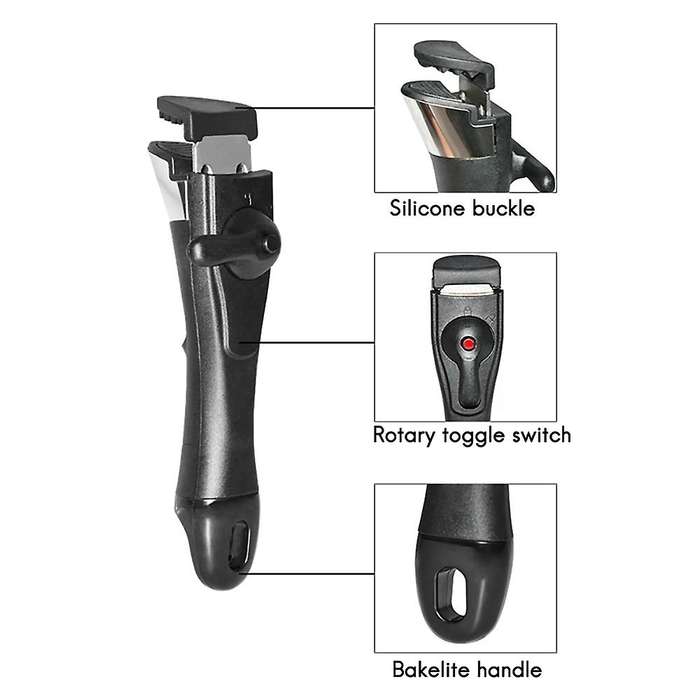 1Pcs Universal Pan Handle Cookware Replacement Pot Handle Woks Clip Handle Anti-Scalding Removable H