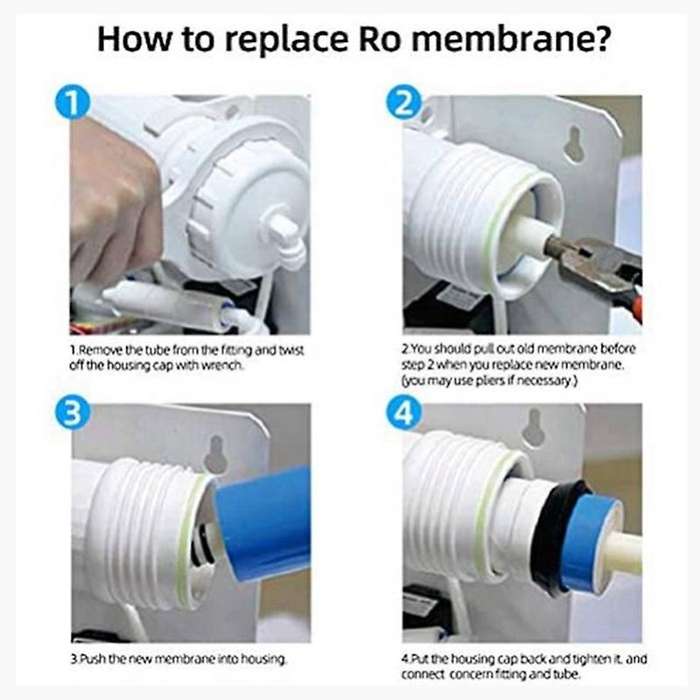 1Set 1812/2012 Reverse Osmosis Membrane Filter Housing 1/4 Quick Links Kitchen Water Purifier Parts