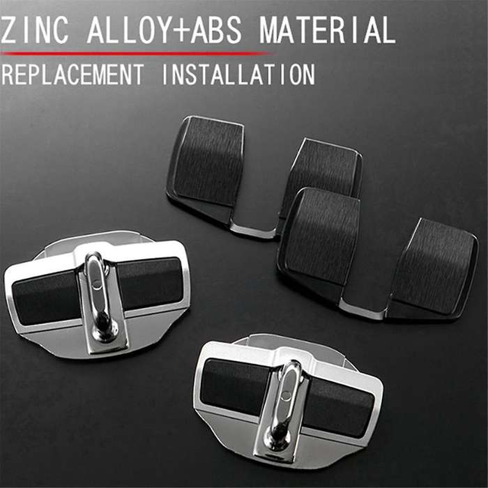 1Set Car Door Stabilizer Latches Protector for Land Cruiser LC200 LC300 Yaris Door Lock Buckle Cover