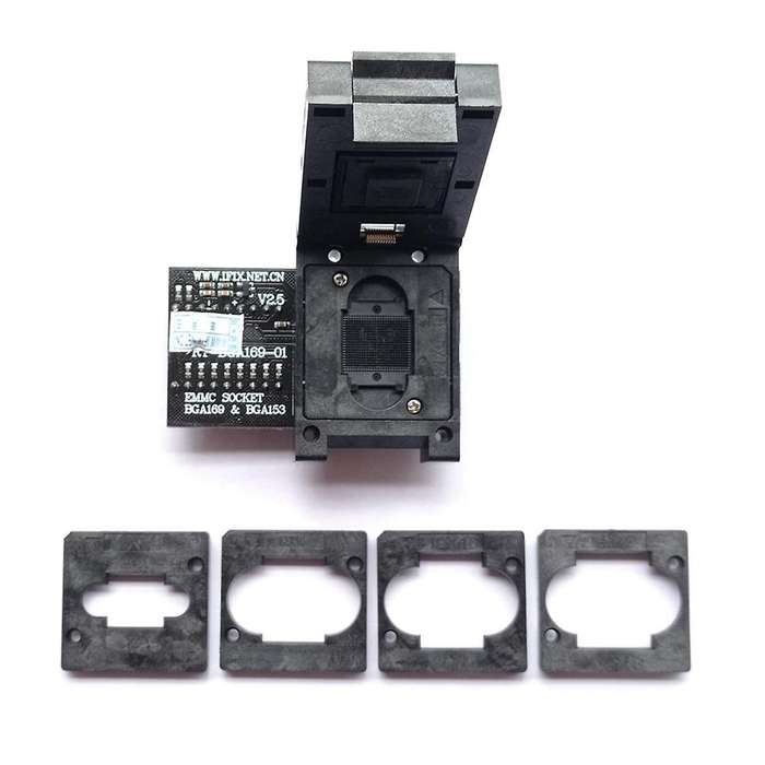 1Set Emmc Adapter Emmc Burning Seat Rt-Bga169-01 Bga169 Bga153 Emmc Adapter with 5Pcs Frame for Rt80