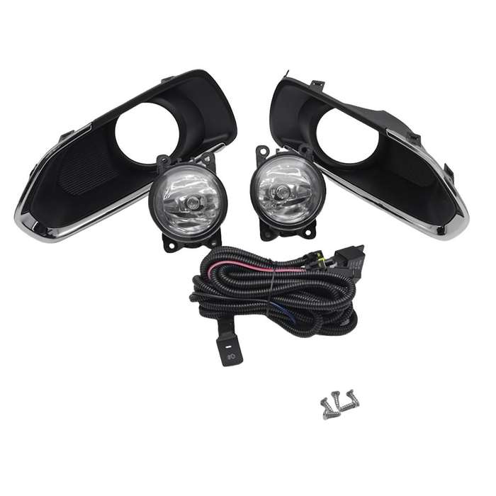1set Front Bumper Frame Fog Light Driving Lamp W/ Cable/switch/relay Kit for Suzuki Sx4 S-cross 2013
