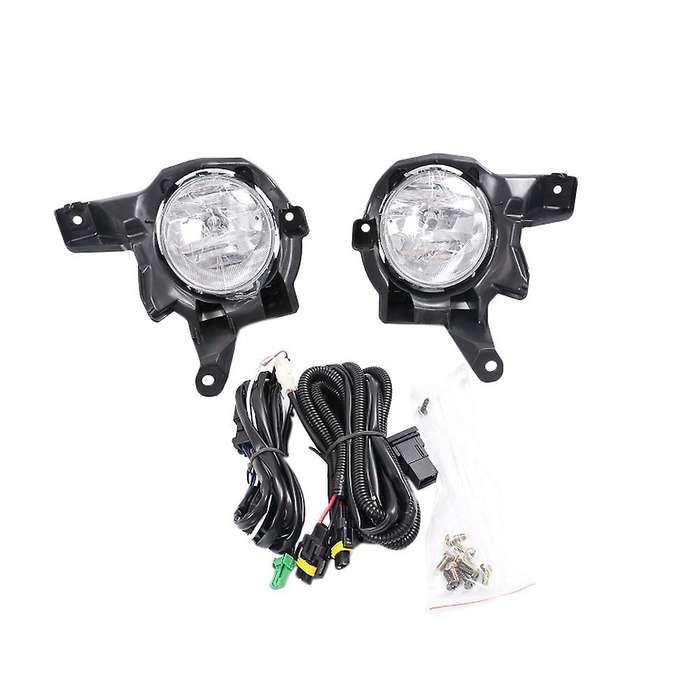 1Set LED Fog Light Front Bumper Light Fog Lamp Assembly Wires Harness Switch Accessories for 2013-20