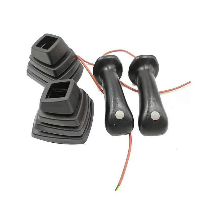 1set L+r Excavator Joystick Assy Gears Handle with Dust Cover for Rexroth Yuchai Lovol Longgong- 55