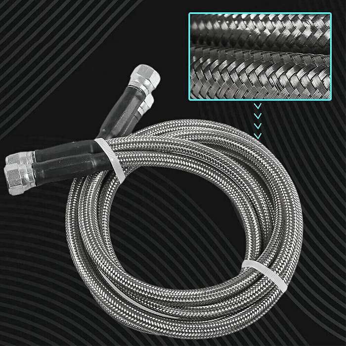1set Transmission Cooler Hose Lines -braided 52 Inch Length for Th350 700r4 Th400 4l60e 4l80e Gearb