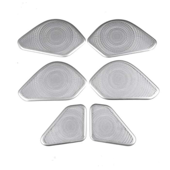 1Set/6Pcs Door Loudspeaker Sound Pad Horn Mesh Cover Trim for Range 2023 Car Interior Speaker Frame
