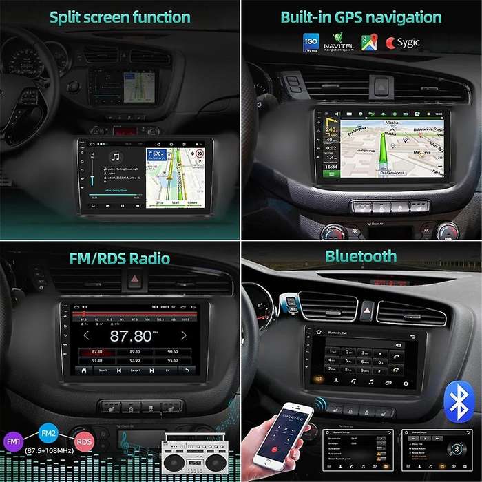 2 Din Car Radio Carplay Android Auto for Trafic 2010-2014/Opel Vivaro/ Primastar Multimedia Stereo