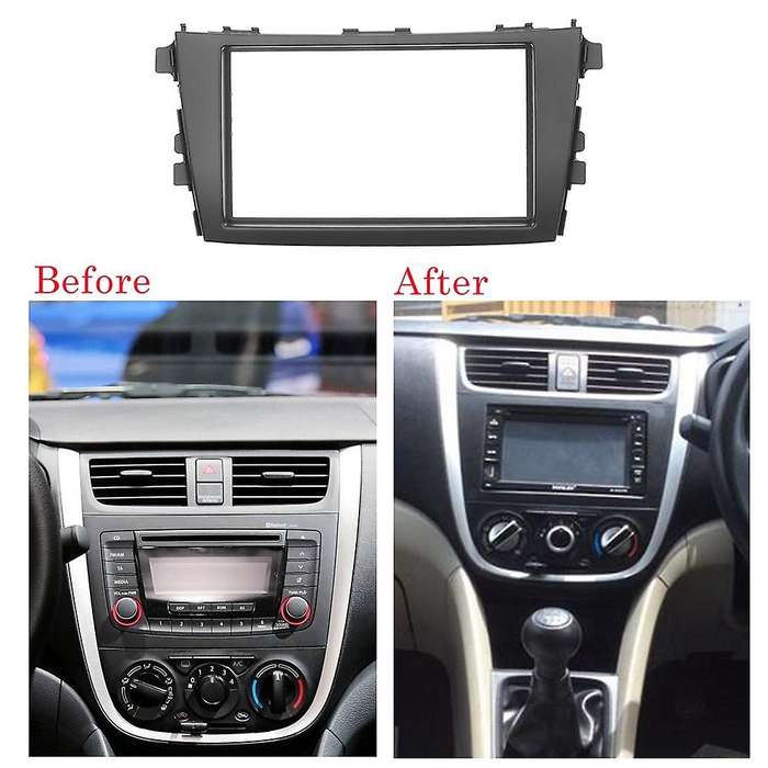 2 Din Car Radio Fascia for Celerio 2014+ DVD Stereo Frame Plate Adapter Mounting Dash Installation B