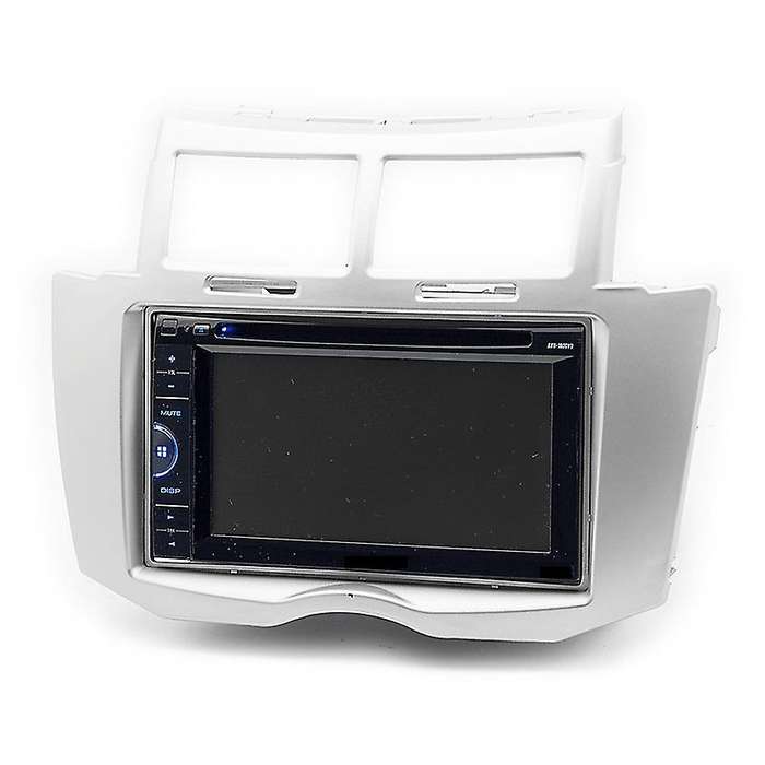 2 Din Car Radio Stereo Frame Trim Kit Of Dashboard for Yaris Vitz Platz 2005-2011 Dvd Player Install