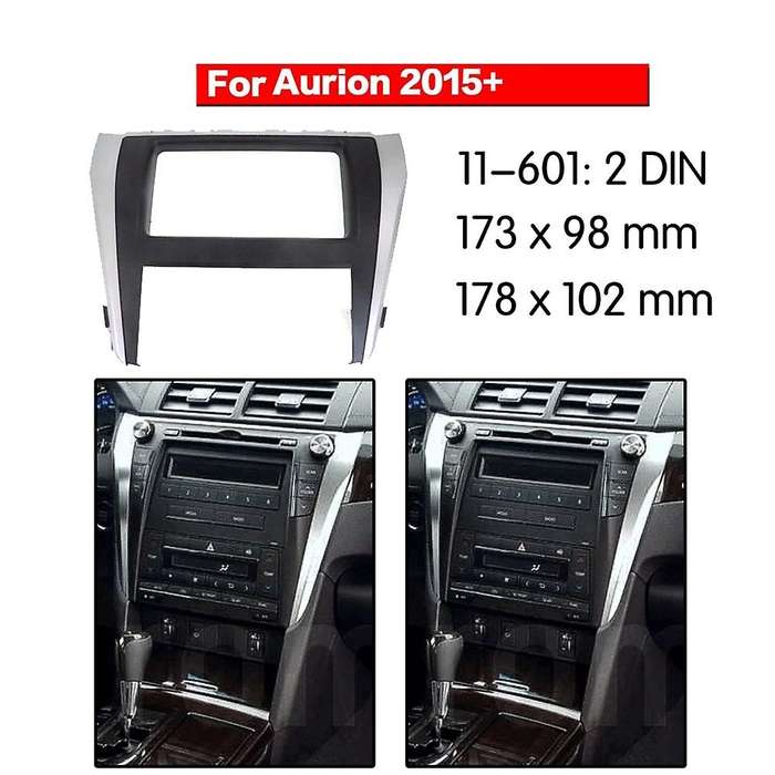 2 Din Car Stereo Radio Dash Panel Facia Frame Trim for 2015+