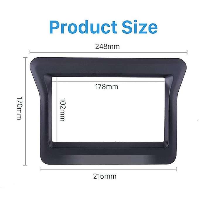 2 Din Car Stereo Fascia for 2010 N400 Opel Movano Master III Dash Panel Dash Bezel Kit Cover Trim