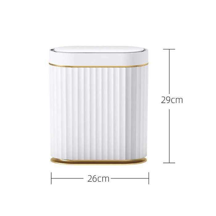 2 Gallon Waterproof Automatic Trash Can with Lid, Motion Sensor for Bedroom, Bathroom, Kitchen, Offi