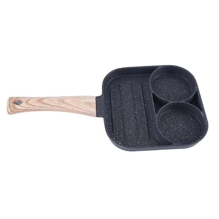 2 Hole Frying Pot Pan Thickened Omelet Pan Non-stick Egg Pancake Steak Pan Cooking Egg Ham Pans Bre