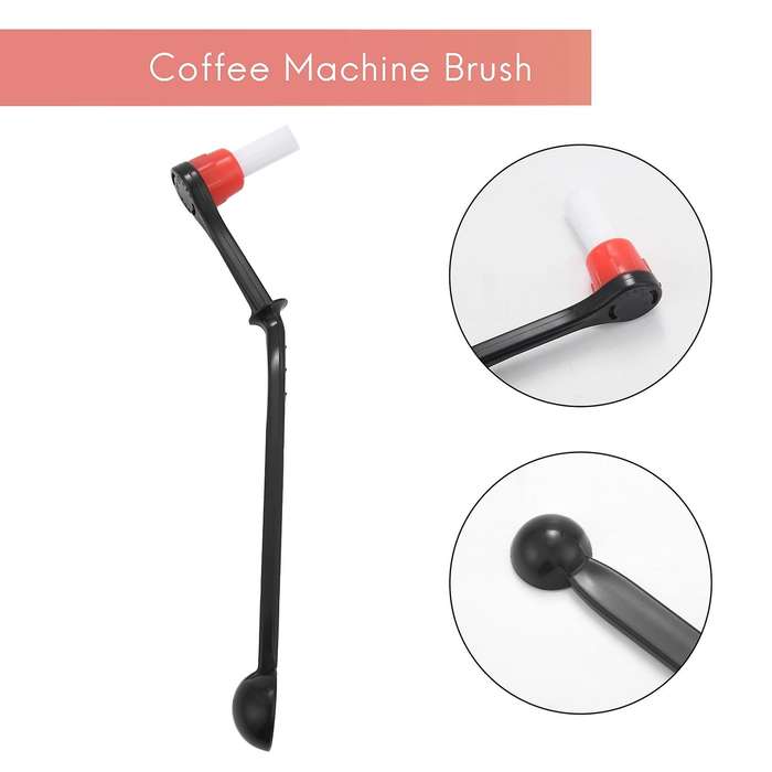 2 In 1 Coffee Machine Brush Nylon Espresso Coffee Grinder Brushes Coffee Spoon Machine Group Head K