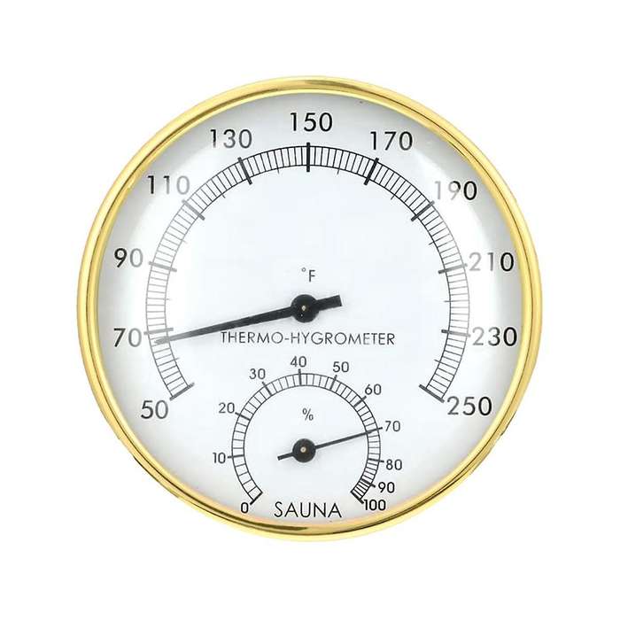 2 in 1 Sauna Thermometer Fahrenheit, Sauna Thermometer & Hygrometer Indoor Temperature Humidity Mon