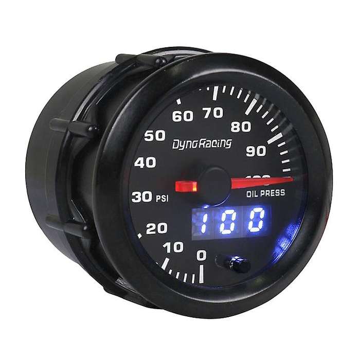 2 Inch 52mm Digital Pointer 7 Color LED 0-100 Psi Oil Pressure Gauge Meter with Sensor