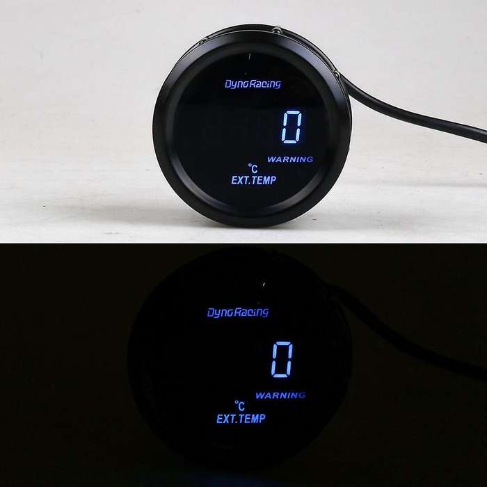 2 Inch 52mm Exhaust Gas Temp Gauge Digital Exhaust Temperature EXT Gauge Blue Led Car Gauge Car Mete