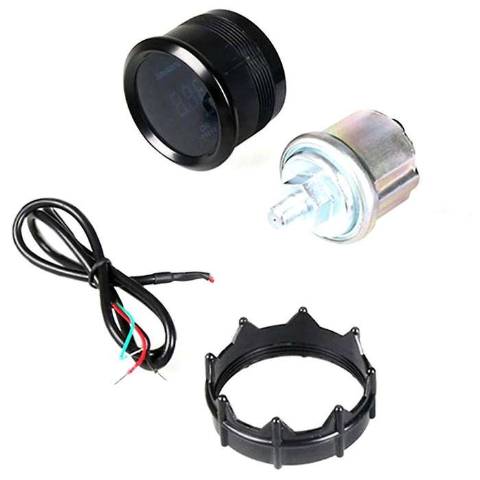2 Inch 52mm Knob Type Plastic Installation Digital Display Oil Pressure Gauge