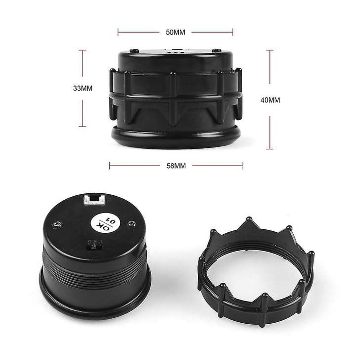 2 Inch 52mm Knob Type Plastic Mounting Digital Display Bar Booster Meter