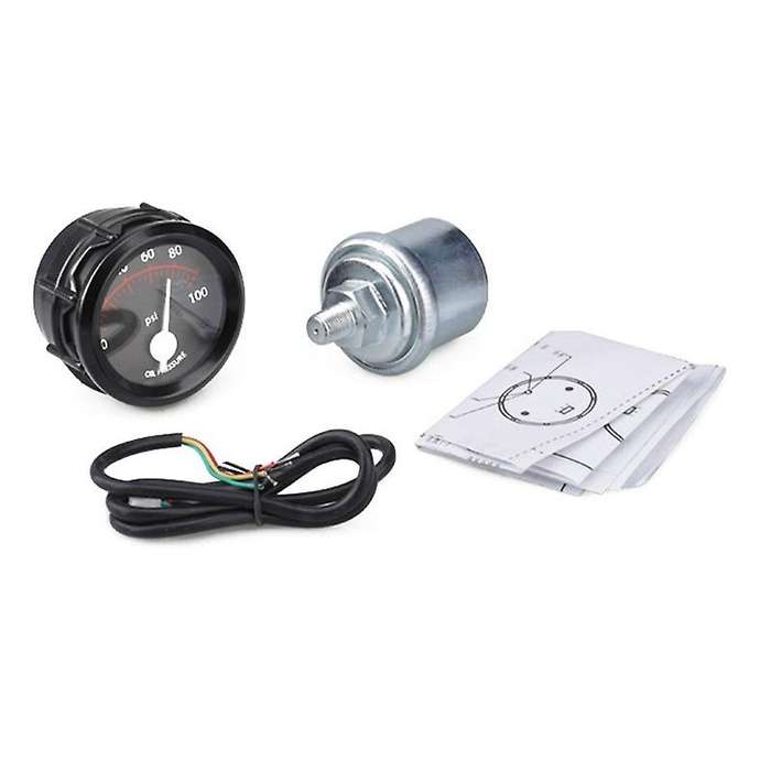 2 inch Car Digital LED Oil Pressure Gauge Meter 0-100PSI Universal Kit with Sensor Car Accessories